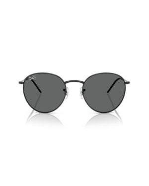 Ray-Ban Reverse Phantos 55Mm Round Sunglasses - Black