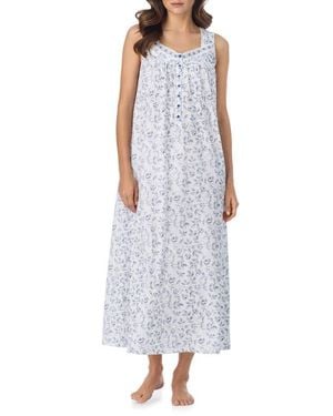Eileen West Sleeveless Jersey Ballet Nightgown - Purple