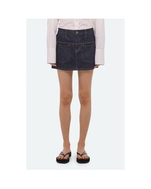 Helmut Lang Brooklyn Denim Miniskirt - Blue