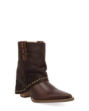 Dingo Off The Cuff Leather Boot - Brown