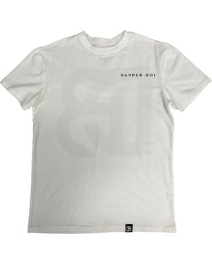 Dapper Boi Db Drop Shoulder Tee - White