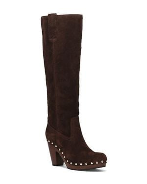 Frye Cindy Pull On Leather Boot - Brown