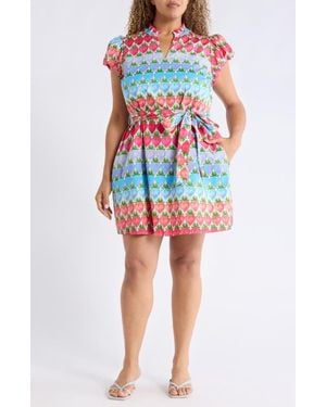 Sugarlips Pansie Floral Orela Shift Minidress - Multicolor