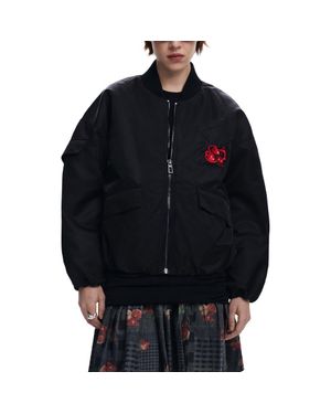 Desigual Cherry Bomber Jacket - Black