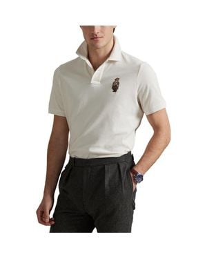Polo Ralph Lauren Polo Bear Classic Fit Piqué Polo - Gray