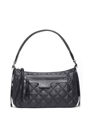 MZ Wallace Small Park Quilted Nylon Shoulder Bag - Gray