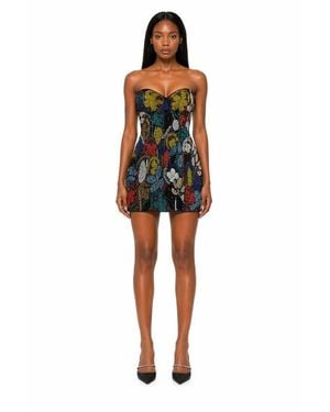 Chuks Collins Embroidered Corset Mini Amber Dancing Collection - Multicolor