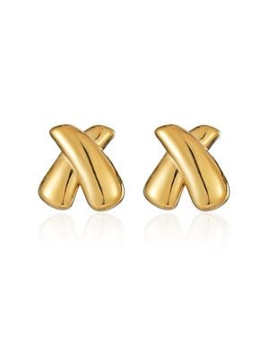 Kellery Bond Sculpture Earrings - Metallic