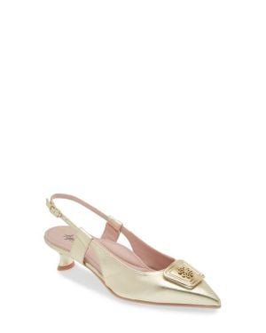 Naot Amber Pointed Toe Slingback Pump - Natural