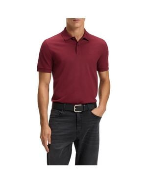 BOSS Pallas Cotton Piqué Polo - Red