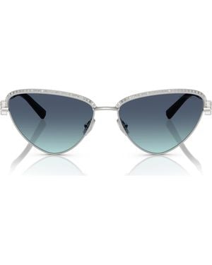 Tiffany & Co. 59Mm Gradient Irregular Sunglasses - Blue