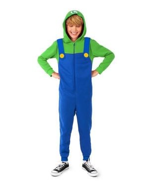 Opposuits Kids' Super Mario Luigi Jumpsuit - Blue