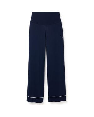 Petite Plume Luxe Pima Maternity Pants - Blue