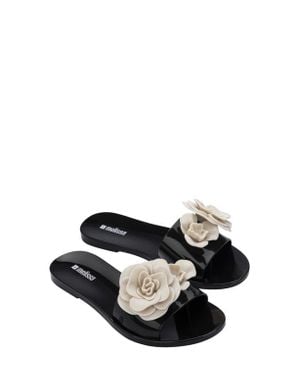 Melissa Babe Petals Slide Sandal - Black