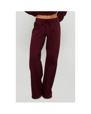 Princess Polly Dodie Wide Leg Sweatpants - Red