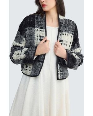 Luukaa Glacia Structured Crop Jacket - Black