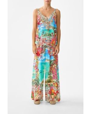 CAMILLA V Neck Cami - Multicolor