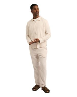 Onia Cotton Gauze Long Sleeve Shirt - Natural