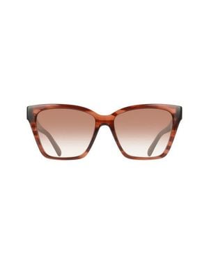 Ferragamo 57Mm Rectangle Sunglasses - Brown
