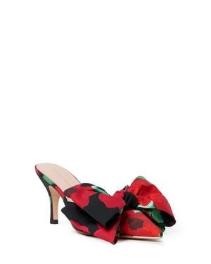 Loeffler Randall Margot Knotted Bow Pointed Toe Mule - Red