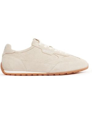 Mallet Penn Gum Leather Retro Runner Sneakers - White