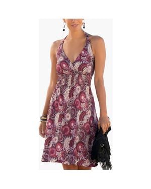 Lascana Printed Halter Dress - Red