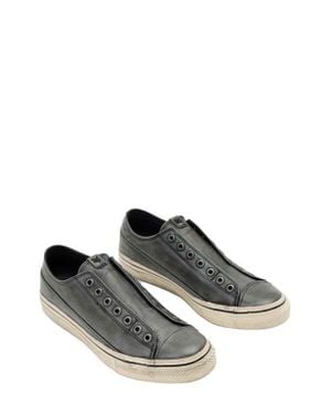 John Varvatos Laceless Low Top Sneaker - Gray