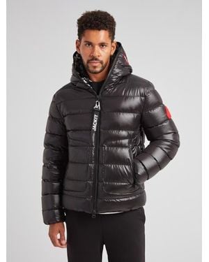 Jacket R4D Tramline Hooded Puffer Jacket - Gray