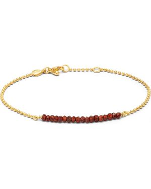 Eloise Jewelry Cosmos Bracelet With Natural Gemstones. Handmade - Metallic