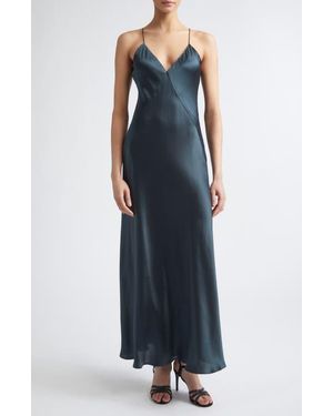 Eleventy Silk Slipdress - Blue