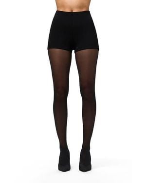 Naked Wardrobe Butter Scoop Waist Hot Shorts - Black