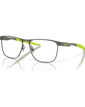 Oakley 51Mm Rectangle Optical Glasses - Metallic