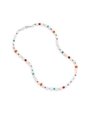 Dower & Hall Carnival Mixed Gemstone Necklace - Multicolor