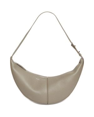 Proenza Schouler Slide Pebbled Leather Shoulder Bag - Metallic