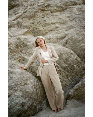 VIR VITA Marina Linen Trouser - White