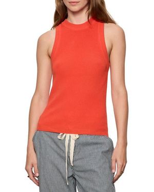 Sanctuary The Mix Cotton Sweater Tank - Red
