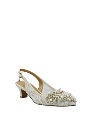 J. Reneé Strovanni Slingback Pump - White