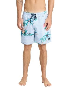 Quiksilver Mix Volley 17 Swim Trunks - Blue