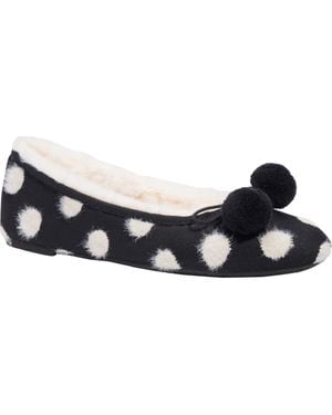 Kate Spade Harley Pompom Slippers - Blue