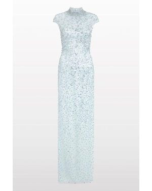 Jenny Packham Treasure Beaded Maxi Dress - Blue
