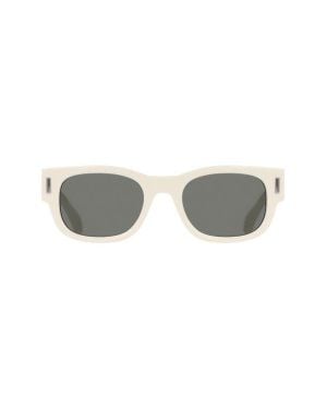 Ferragamo 51Mm Modified Rectangular Sunglasses - White