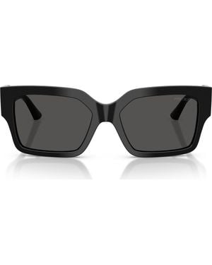 Jimmy Choo 55Mm Rectangular Sunglasses - Black