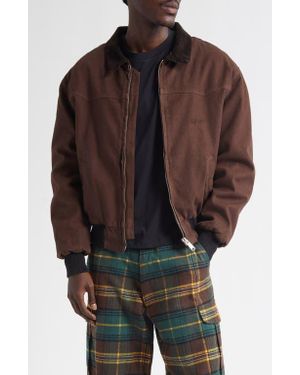 Sky High Farm Gender Inclusive Canvas Work Jacket - Brown