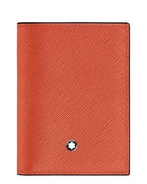 Montblanc Sartorial Leather Mini Wallet - Orange