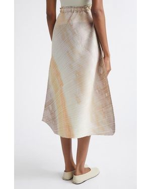 Issey Miyake Print Sea Bubble Skirt - White