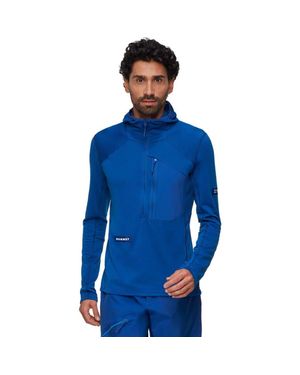 Mammut Eiger Nordwand Advanced Fl 1/2-Zip Hooded Jacket - Blue