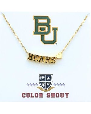Color Shout Baylor College Heartnecklace - White