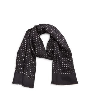 Echo Tubular Dot Scarf - Black
