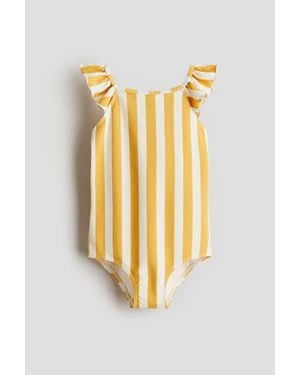 H&M Textured Swimsuit - Metallic