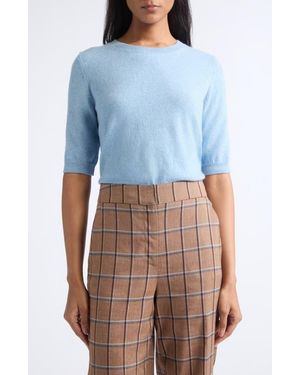 Veronica Beard Shana Crewneck Cashmere Sweater - Blue